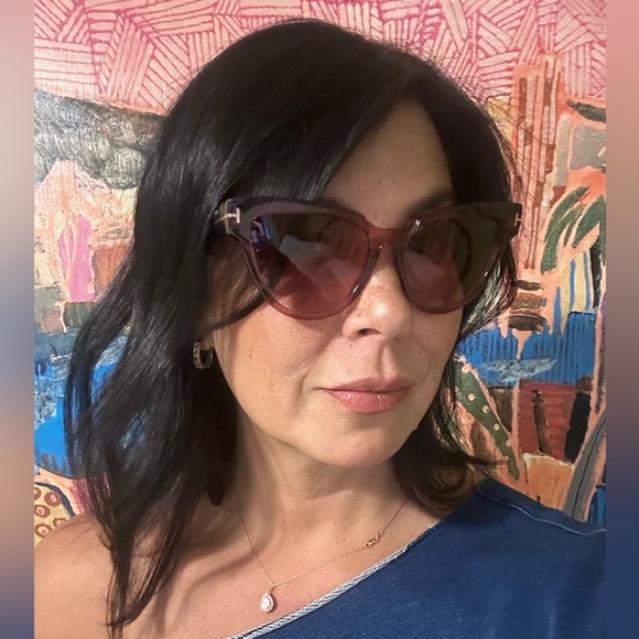 Tom Ford Bordeaux Gradient Cat Eye Sunglasses NWT | Burgundy TF Luxury Eyewear - Picture 11 of 13